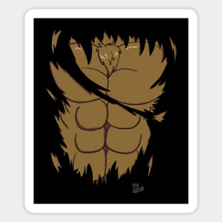 Torn Werewolf T-Shirt Magnet